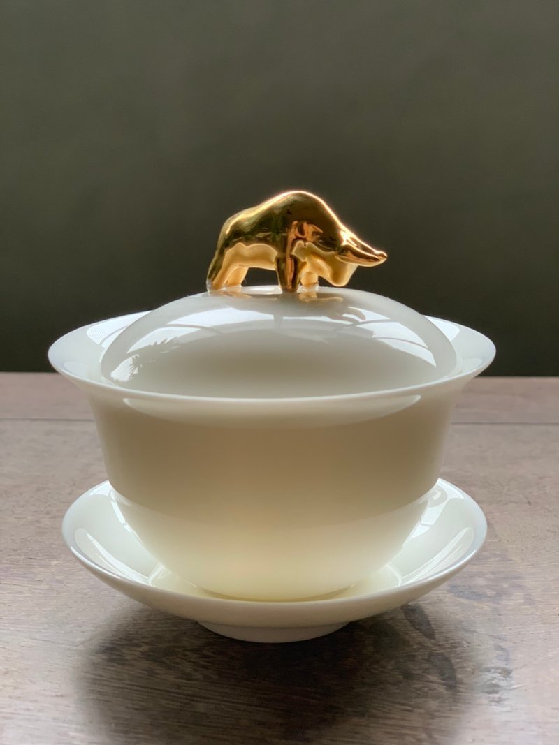 金牛报喜7g盖杯 - 茶具/茶杯 - 瓷 