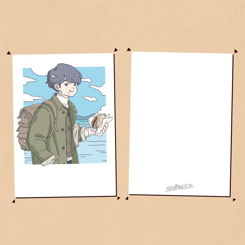 ლ GOOD BOY 明 信 片 - 003 ver. ლ - 卡片/明信片 - 纸 多色