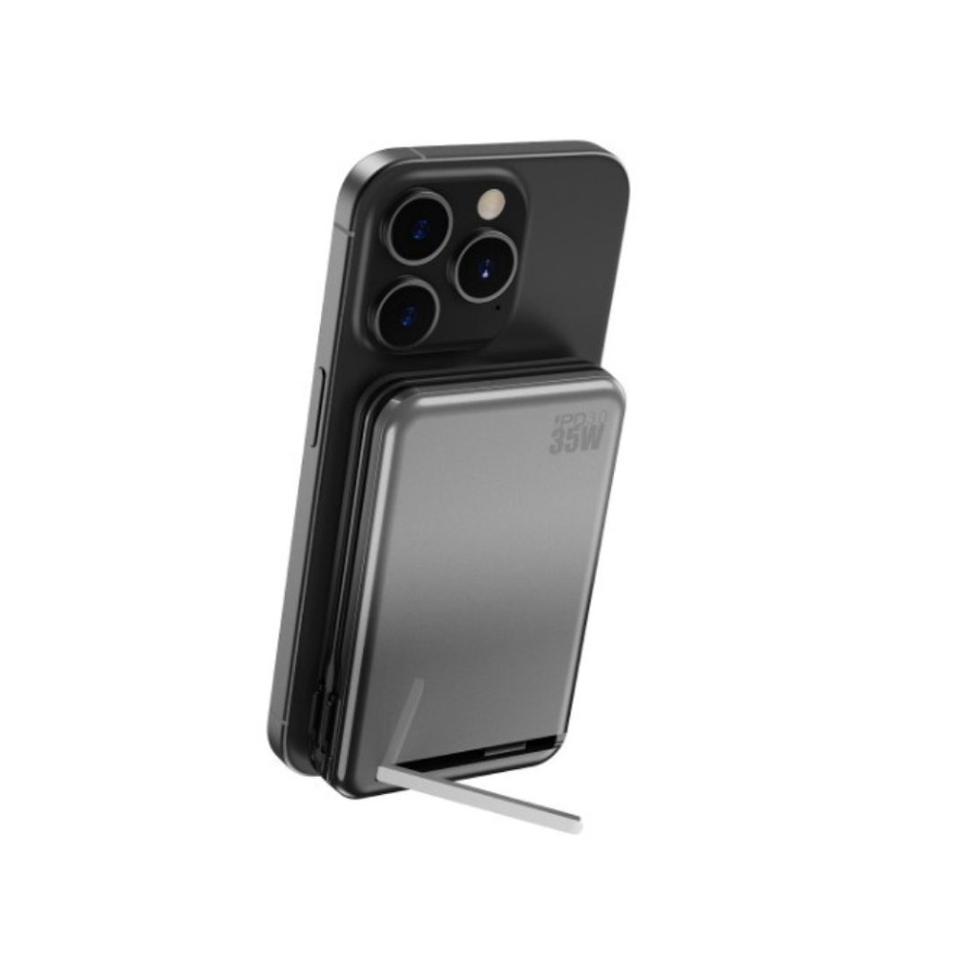 35W 磁吸快充行动电源容量 10000mAh|黑色 - 充电宝/传输线 - 塑料 粉红色