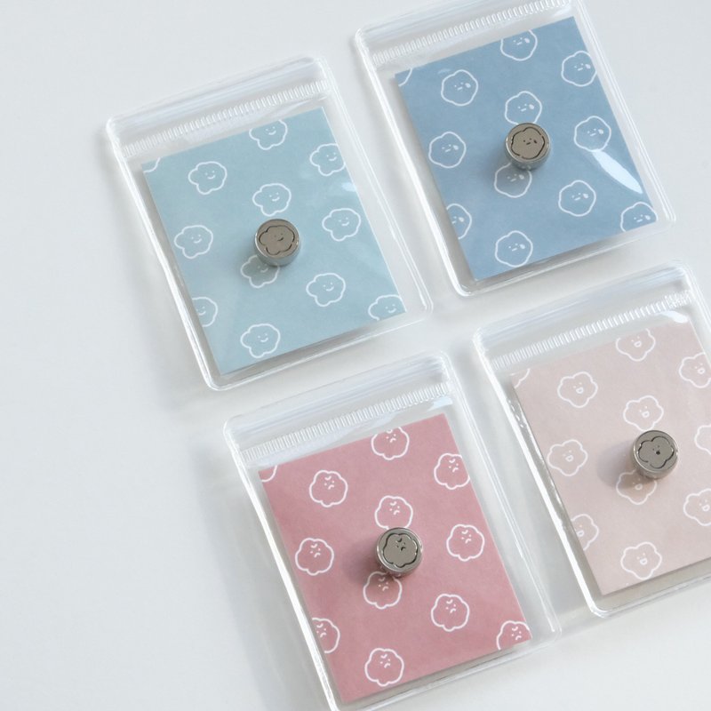 【优惠套组】喜怒哀乐 口罩香氛扣 防疫小物 口罩扣 精油扩香扣 - 口罩 - 不锈钢 金色