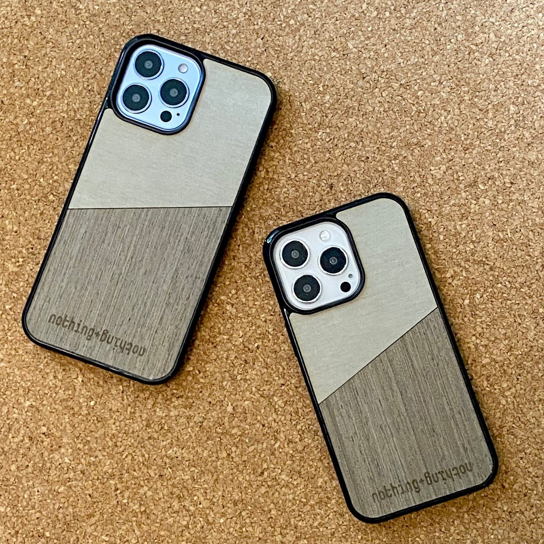 iPhone 13 min/ iPhone 13 / iPhone 13 Por / iPhone Por Max - 手机壳/手机套 - 木头 灰色