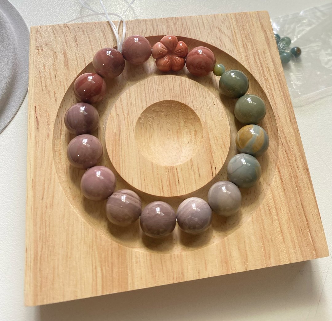 客订商品 渐变糖豆阿拉善玛瑙 - 手链/手环 - 水晶 多色