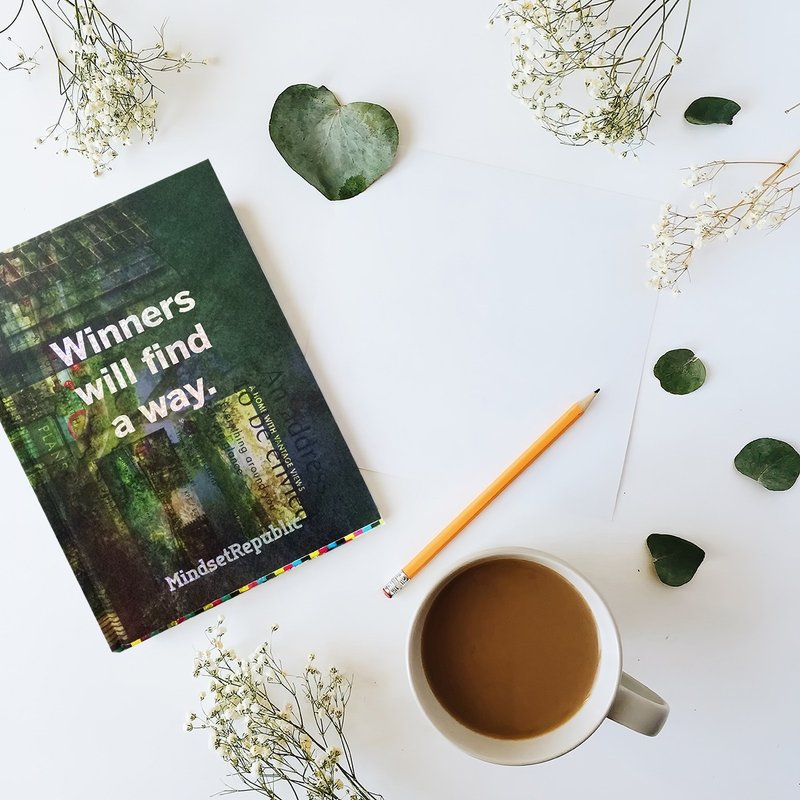 限量版 Mindset Republic 笔记本 - 成功者总能找到方法。 - 笔记本/手帐 - 纸 