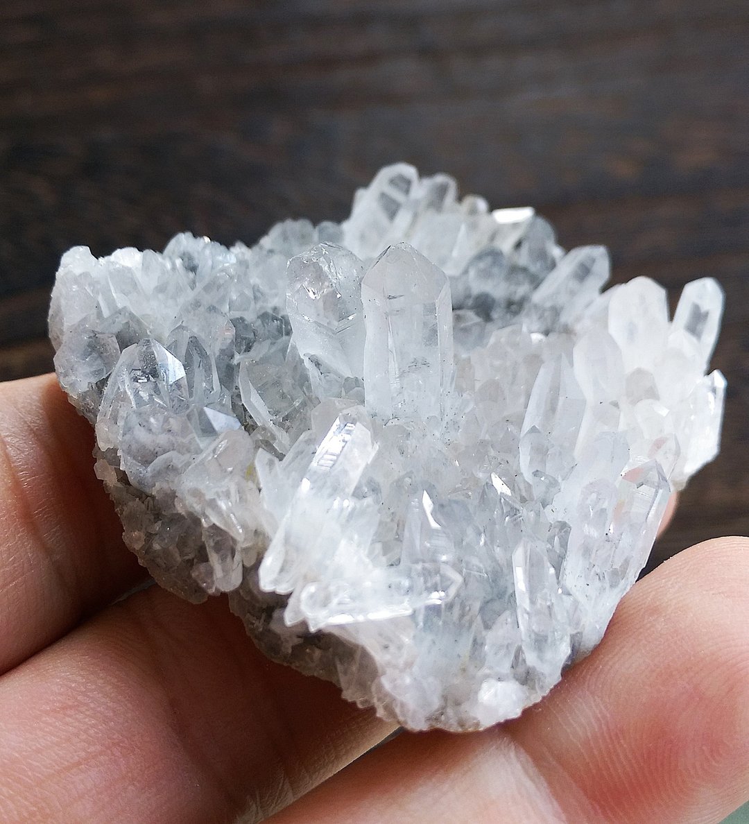 Crystal 四川产地 菊花晶晶簇 白水晶晶簇 天然矿石 原矿 - 摆饰 - 其他材质 