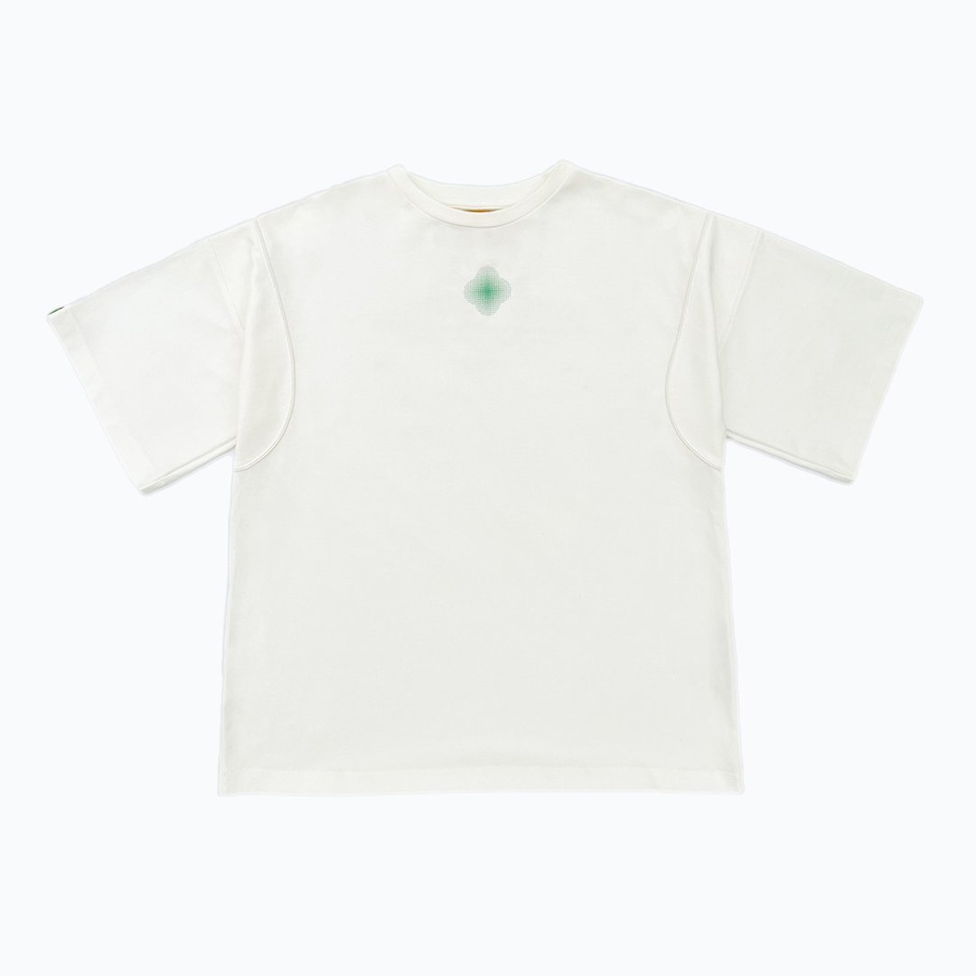 nuGen x PCES The Patch Tee 零废弃版型T-Shirt 白 - 男装上衣/T 恤 - 棉 白色