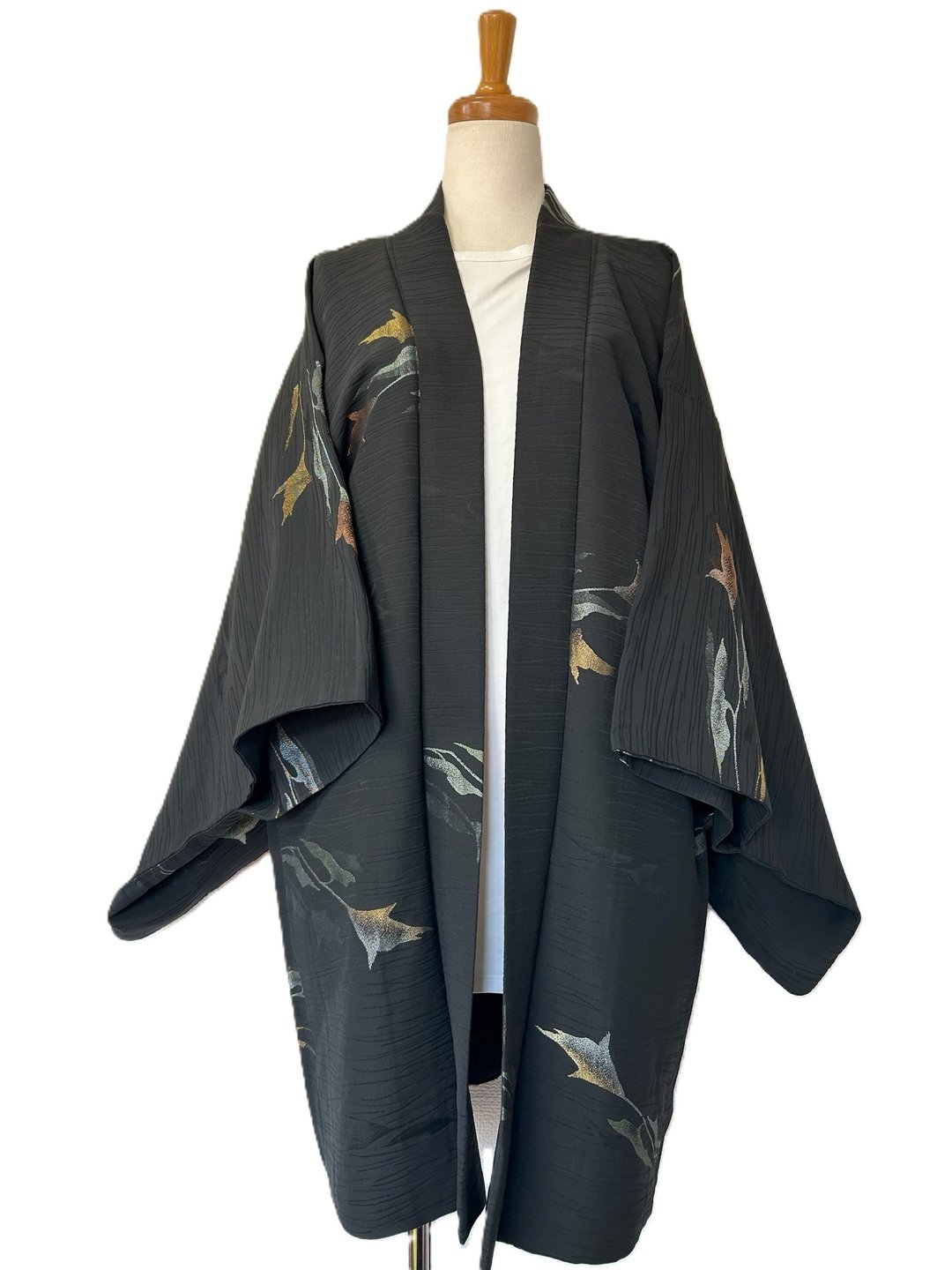 日本制 和服 羽织 上衣 限量品 中性款 古着 - 中性连帽卫衣/T 恤 - 环保材料 黑色