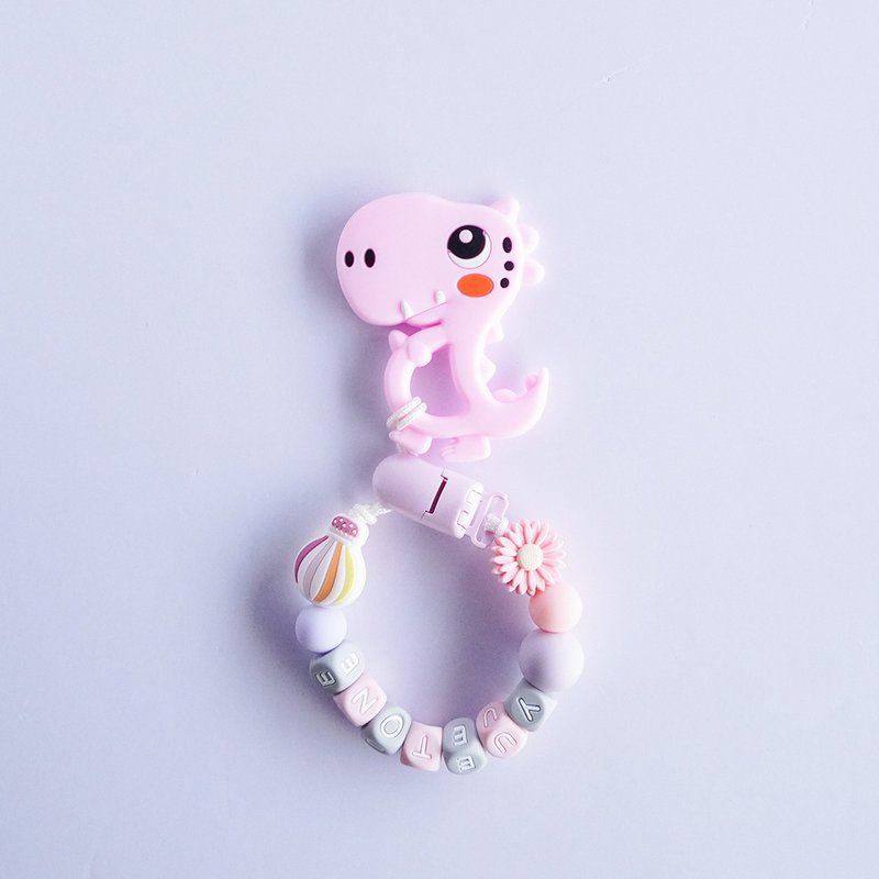 YUETONE 雏菊 热气球 粉色可爱暴龙固齿器 / 定制化奶嘴链 - 玩具/玩偶 - 其他材质 多色