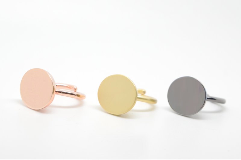 椭圆冠军戒（可调式戒围） - 戒指 - 其他金属 