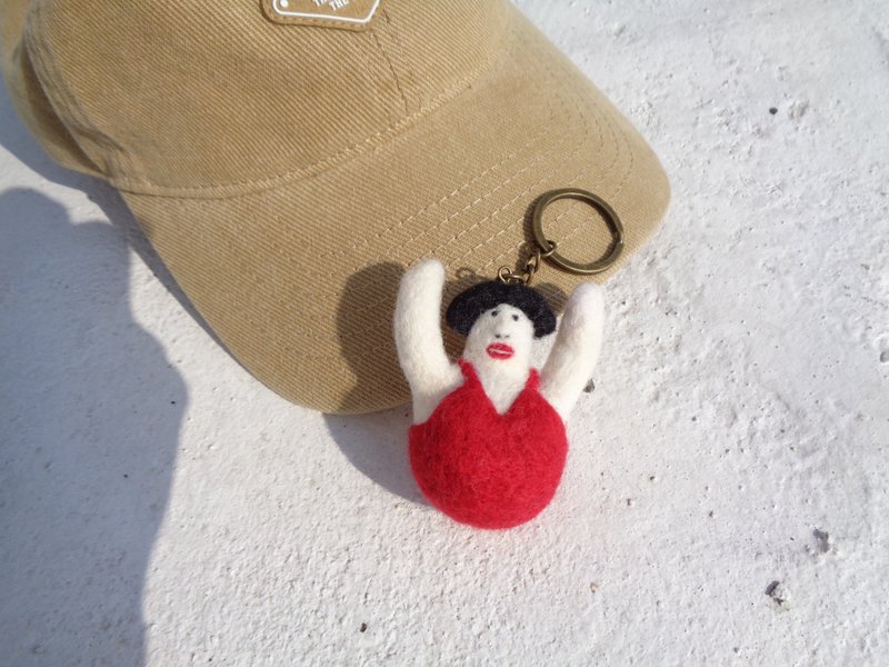 我叫苏菲亚钥匙圈 - 钥匙链/钥匙包 - 羊毛 红色