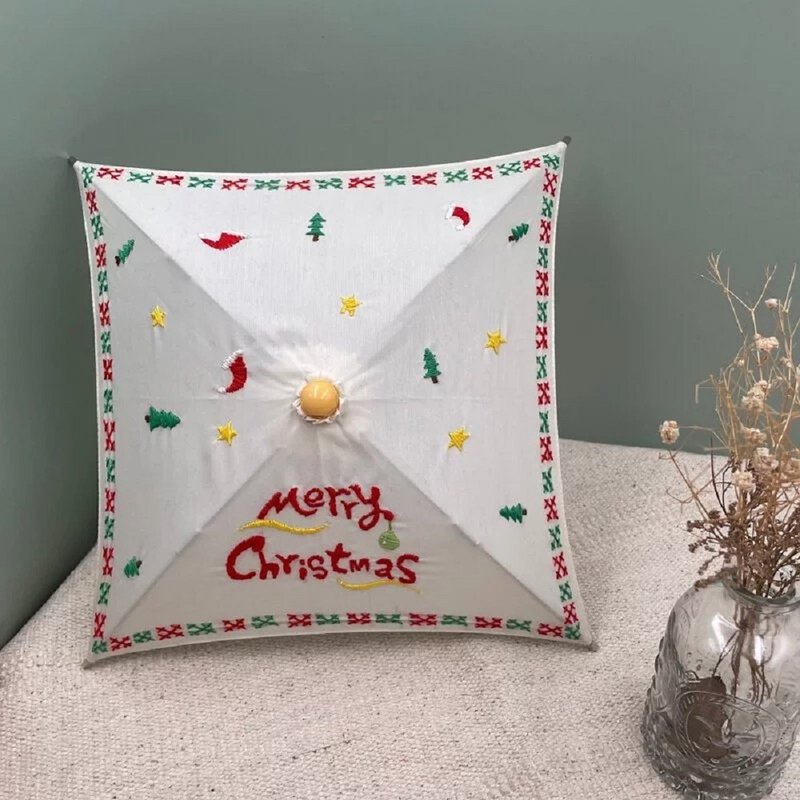 2022年居家防疫热销 DIY四方型文青木质小伞 动手做彩绘晴雨小伞 - 雨伞/雨衣 - 防水材质 