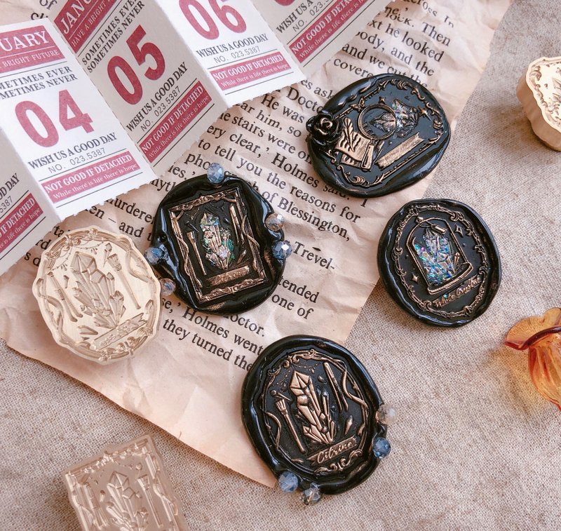 Facula  矿石博物馆 原创设计火漆蜡封印章 - 印章/印台 - 铜/黄铜 