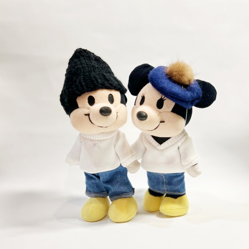 nuiMOs_17cm娃娃_手作娃衣_情侣装 - 玩偶/公仔 - 棉．麻 白色