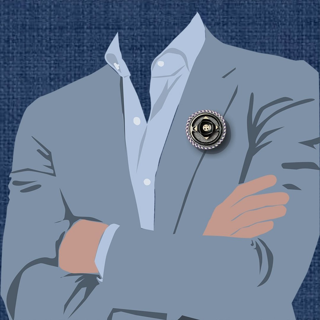男士西服配饰/ 西装胸针 男士配件 男士礼物 穿搭 绅士 情人节 - 胸针 - 其他材质 多色