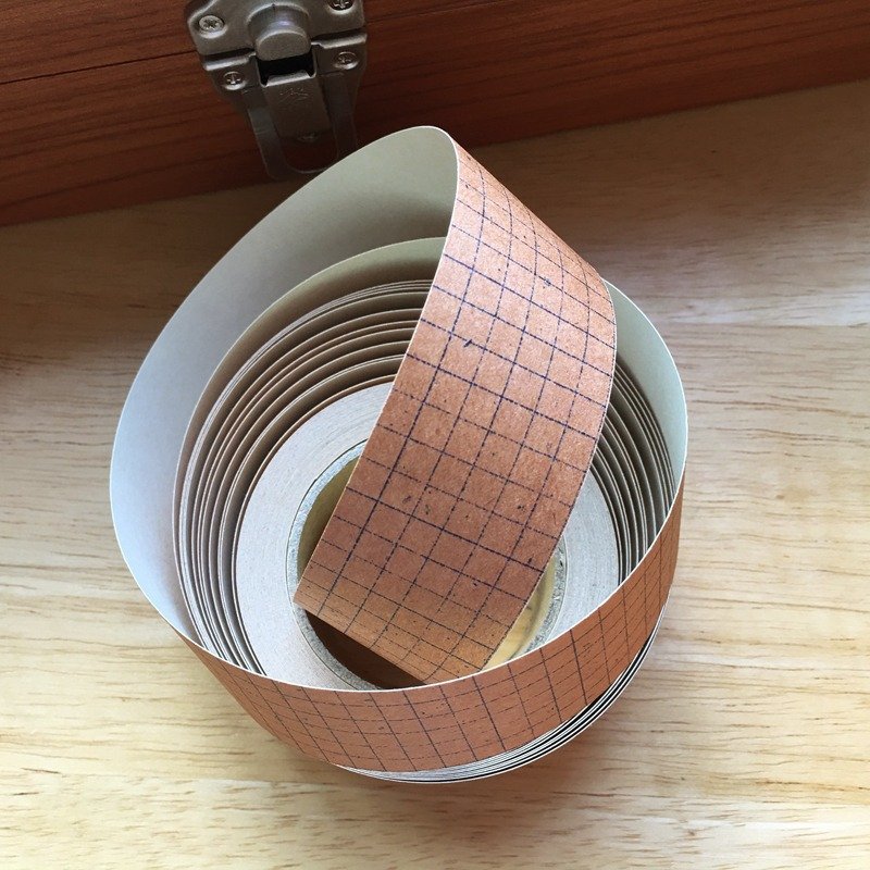 仓敷意匠 x 井上阳子 牛皮纸胶带【30mm 青方眼 (45213-02)】 - 纸胶带 - 纸 卡其色