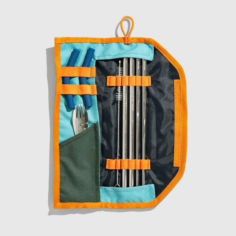 United by Blue 防泼水餐具收纳包组 Utensil Kit 814-038 - 环保吸管 - 不锈钢 蓝色