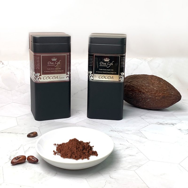 【Diva Life】比利时皇家可可粉 有糖/无糖 - 巧克力 - 其他材质 咖啡色
