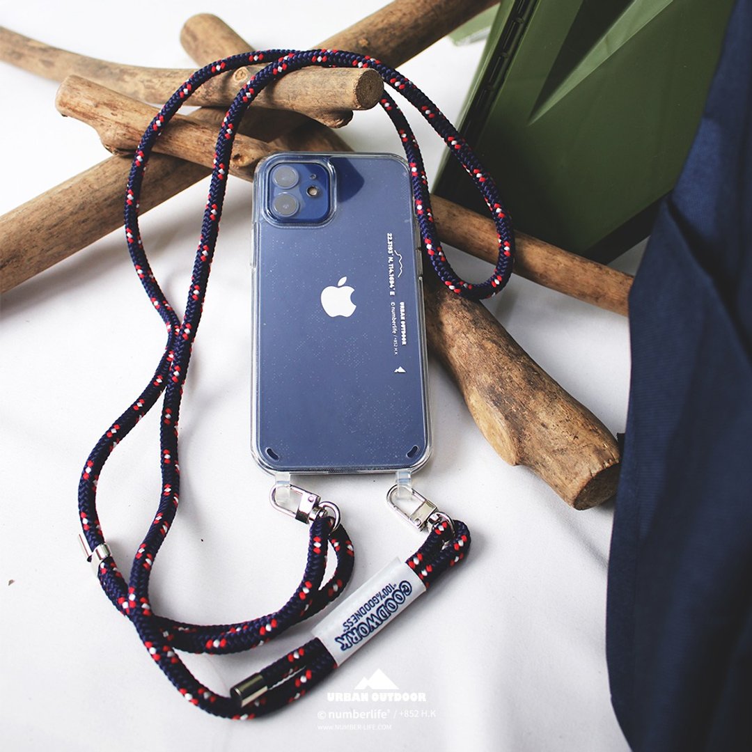 香港品牌 Urban Outdoor系列 坐标Logo 透明 iPhone 挂绳手机壳 - 手机壳/手机套 - 塑料 透明