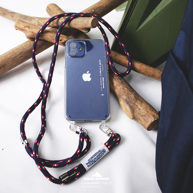 香港品牌 Urban Outdoor系列 坐标Logo 透明 iPhone 挂绳手机壳 - 手机壳/手机套 - 塑料 透明