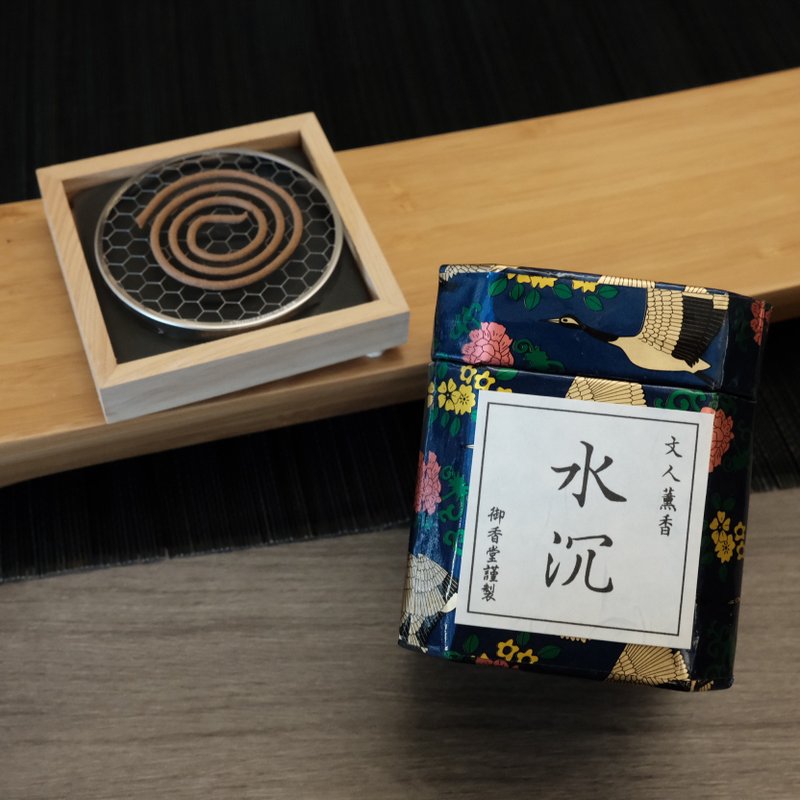 文人水沉迷你盘香 - 香薰/精油/线香 - 木头 