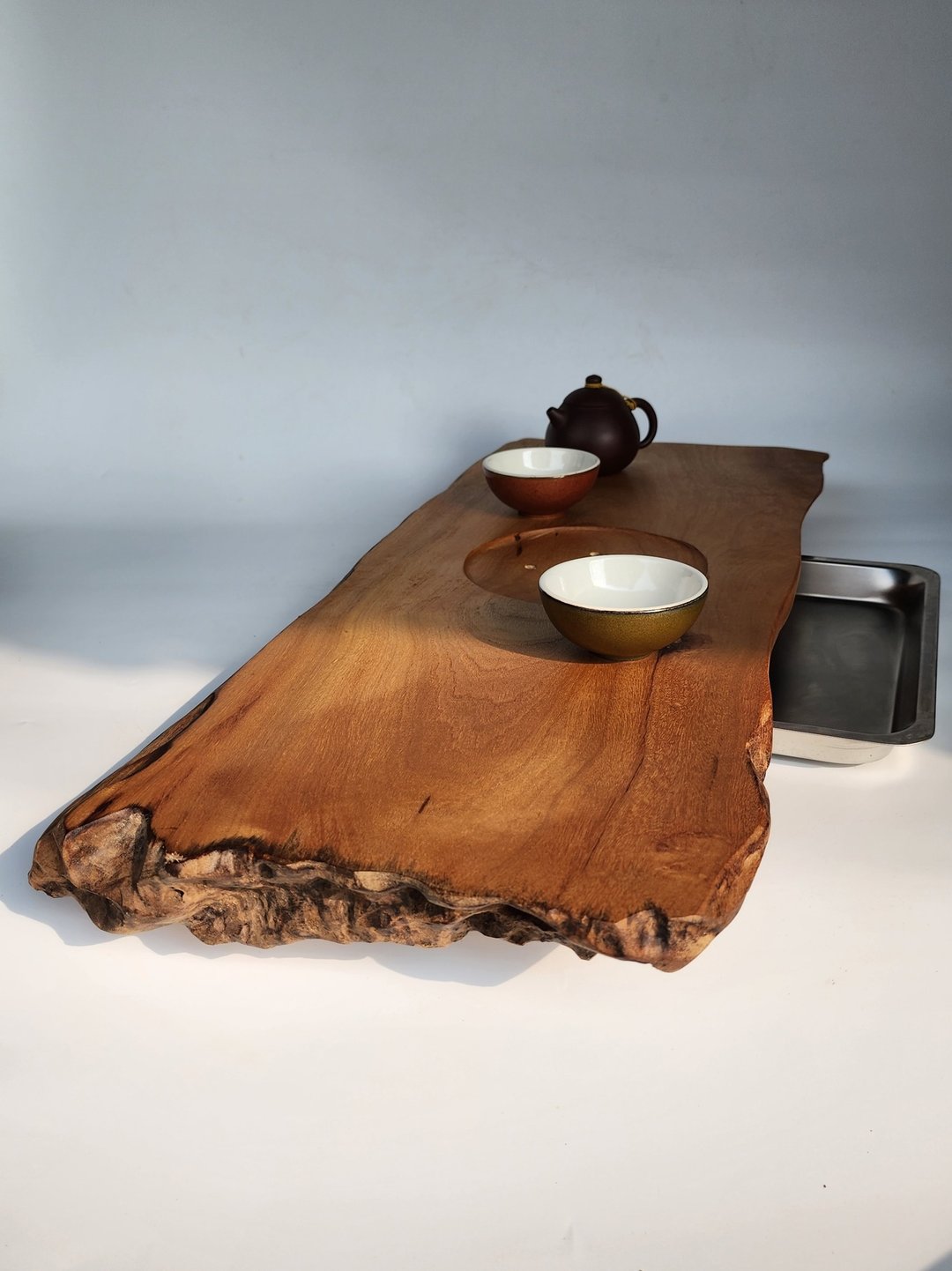 【Woodfun玩木趣】牛樟木抽屉式泡茶盘 - 茶具/茶杯 - 木头 