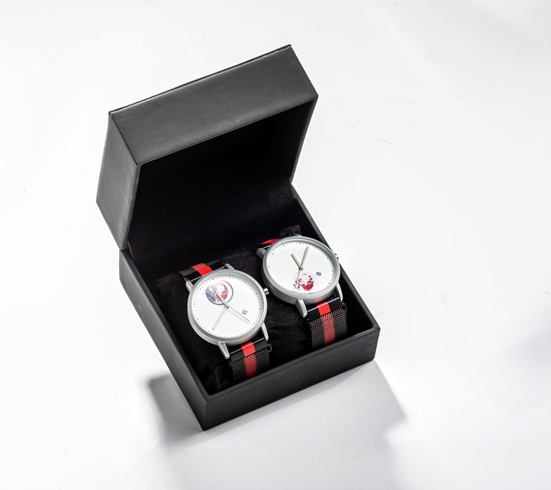 (免费雷雕) 虎斑羊X需有其表 七夕月老浪漫双人对表 情侣表 包邮 - 女表 - 其他金属 白色