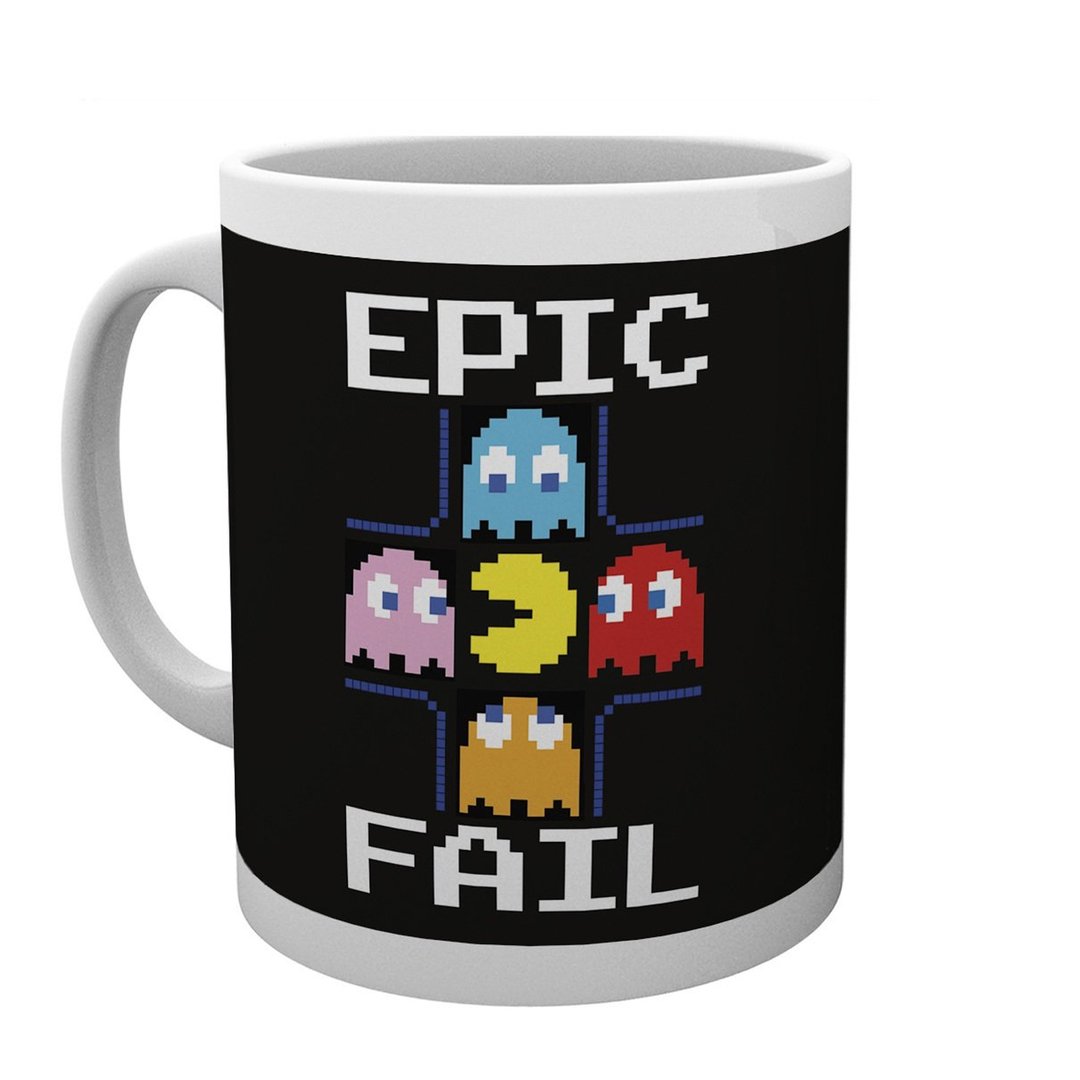 英国设计正版授权 Pacman经典 EPIC FAIL马克杯, 280mL - 其他杯子 - 瓷 黑色
