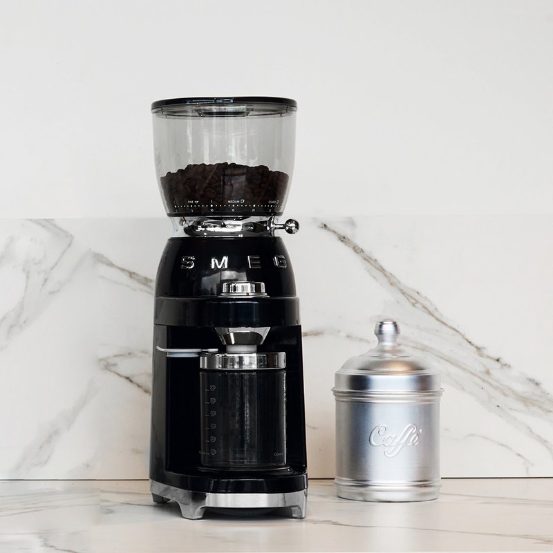 【SMEG】意大利复古美学 定量磨豆机-耀岩黑 - 厨房家电 - 其他金属 黑色