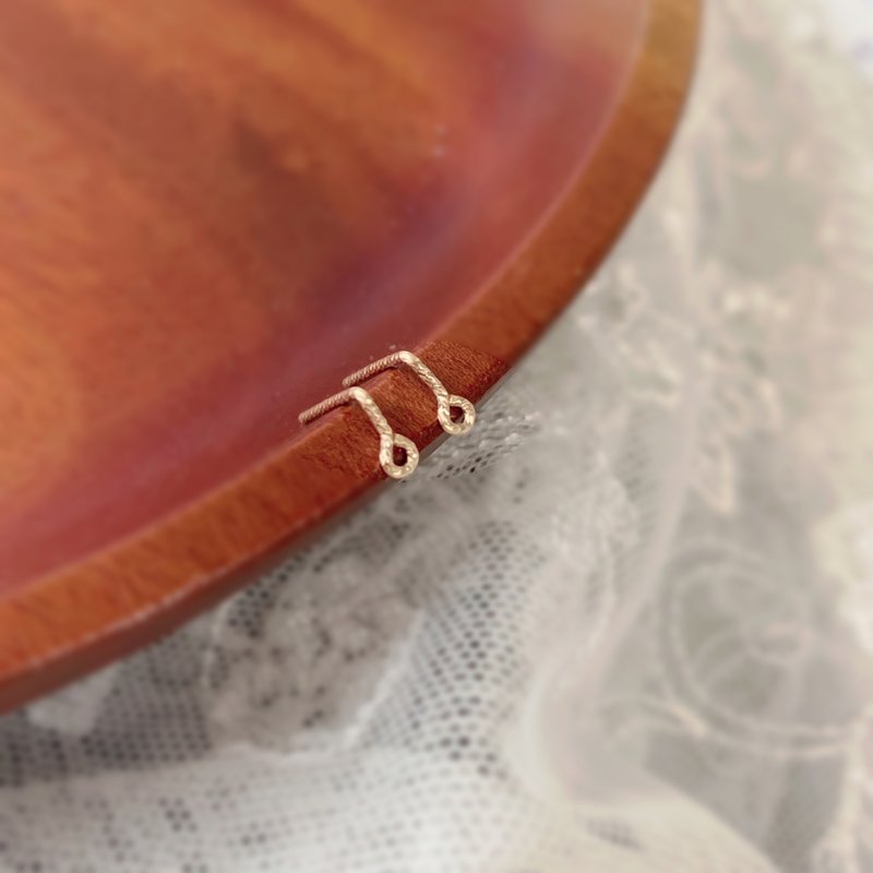 【14Kgf不褪色】 注金养耳棒 (限加购) 不过敏 - 耳环/耳夹 - 贵金属 金色