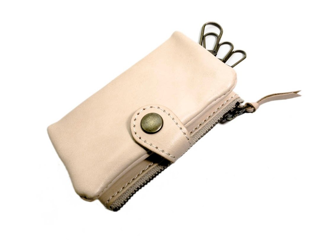 POCKET Customized made-to-order 12 colors Pocket plump key case Coins and cards are also OK PPK-CUSTOM - 钥匙链/钥匙包 - 真皮 多色
