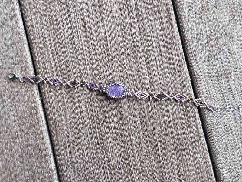 20260145 紫龙晶 串珠 手链 - 手链/手环 - 半宝石 紫色