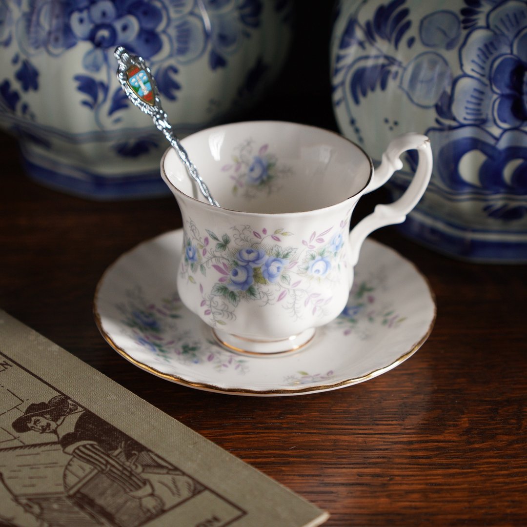 英国 Royal Albert Blue Blossom 系列 22k 金骨瓷咖啡杯/茶杯组 - 茶具/茶杯 - 瓷 多色
