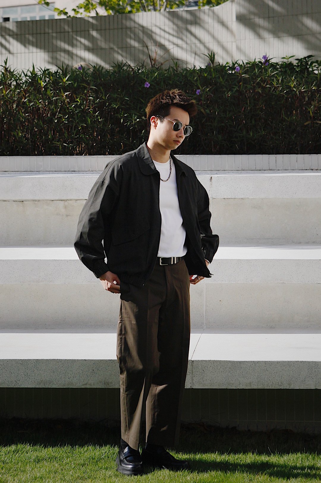 *现货 限定优惠*浮生系列 Oversize Unisex短束褛 - 男装外套 - 其他材质 白色
