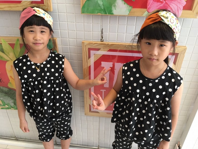 经典发带 / 猫头鹰乐园 / 橘色 - 发带/发箍 - 棉．麻 橘色