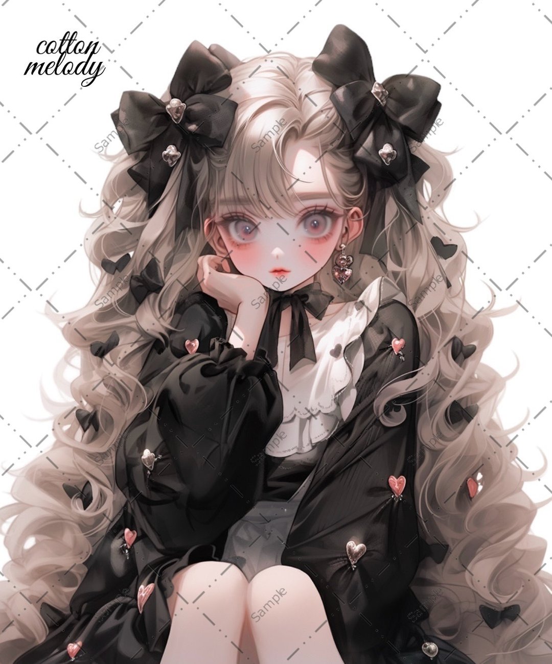 original sticker no.1140 人物贴纸 原创贴纸 人物贴纸 女孩贴纸 原创人物贴纸 - 贴纸 - 纸 