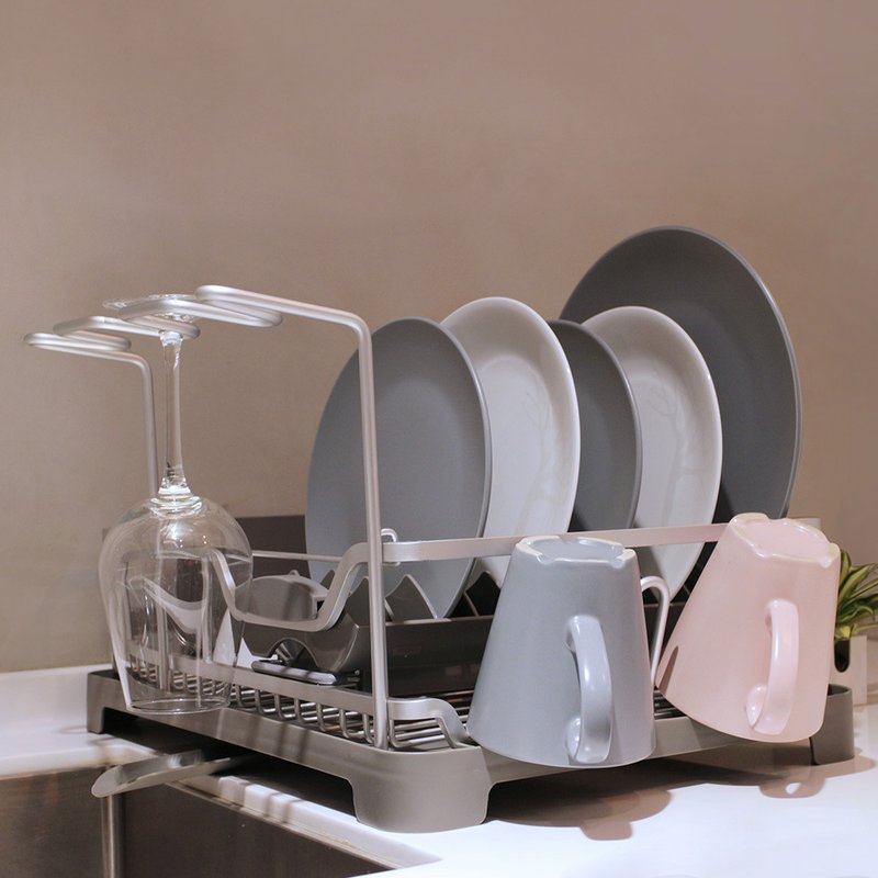 自动导流多功能沥水架 / 家居收纳 - 收纳用品 - 铝合金 银色