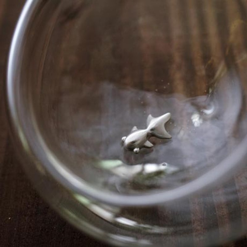 金鱼纯银手工项链 - 项链 - 纯银 银色