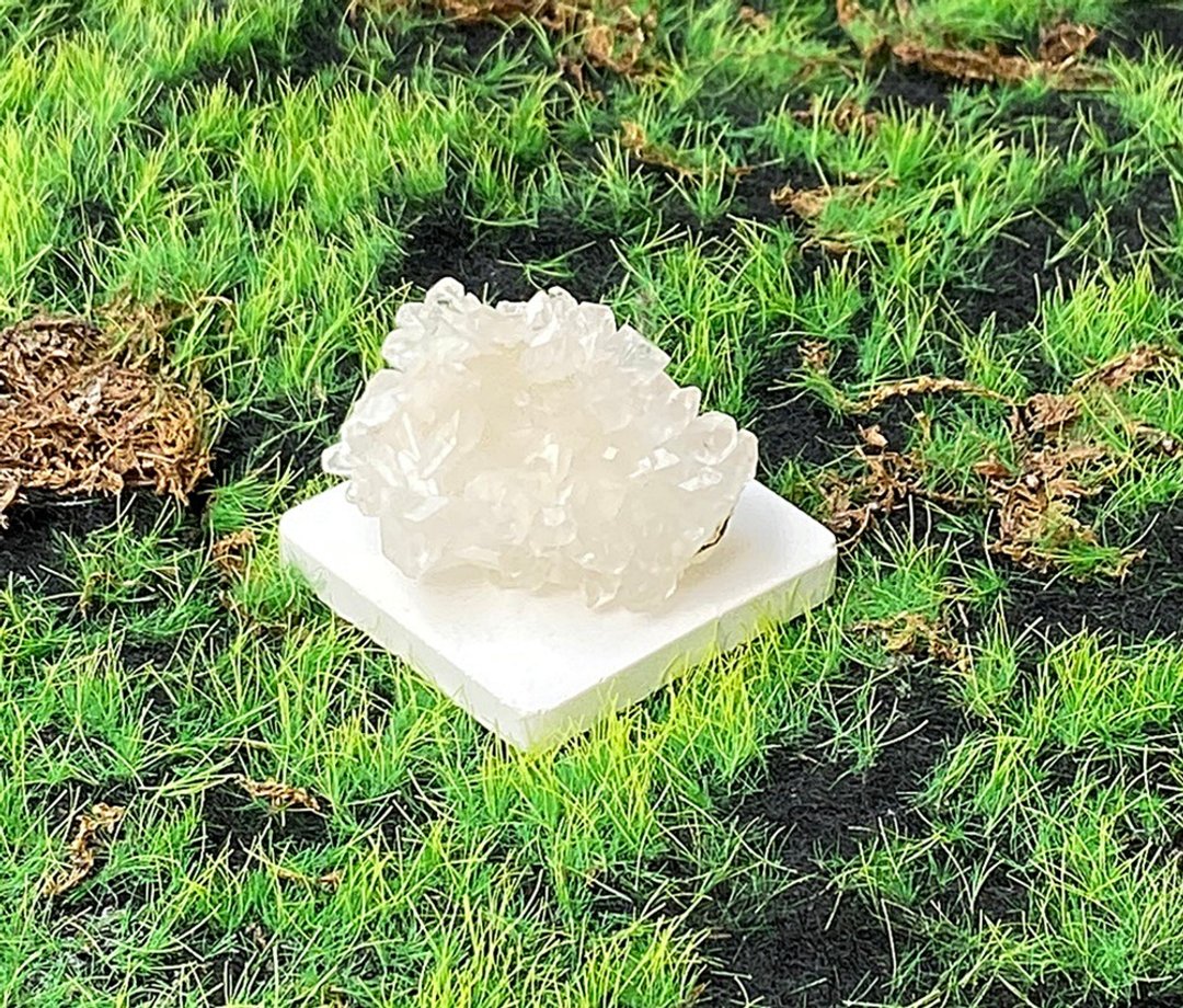 鱼眼石晶花 沸石| 能量矿石 | 风水小物|平静心灵 | 吸收负能量 - 摆饰 - 水晶 白色