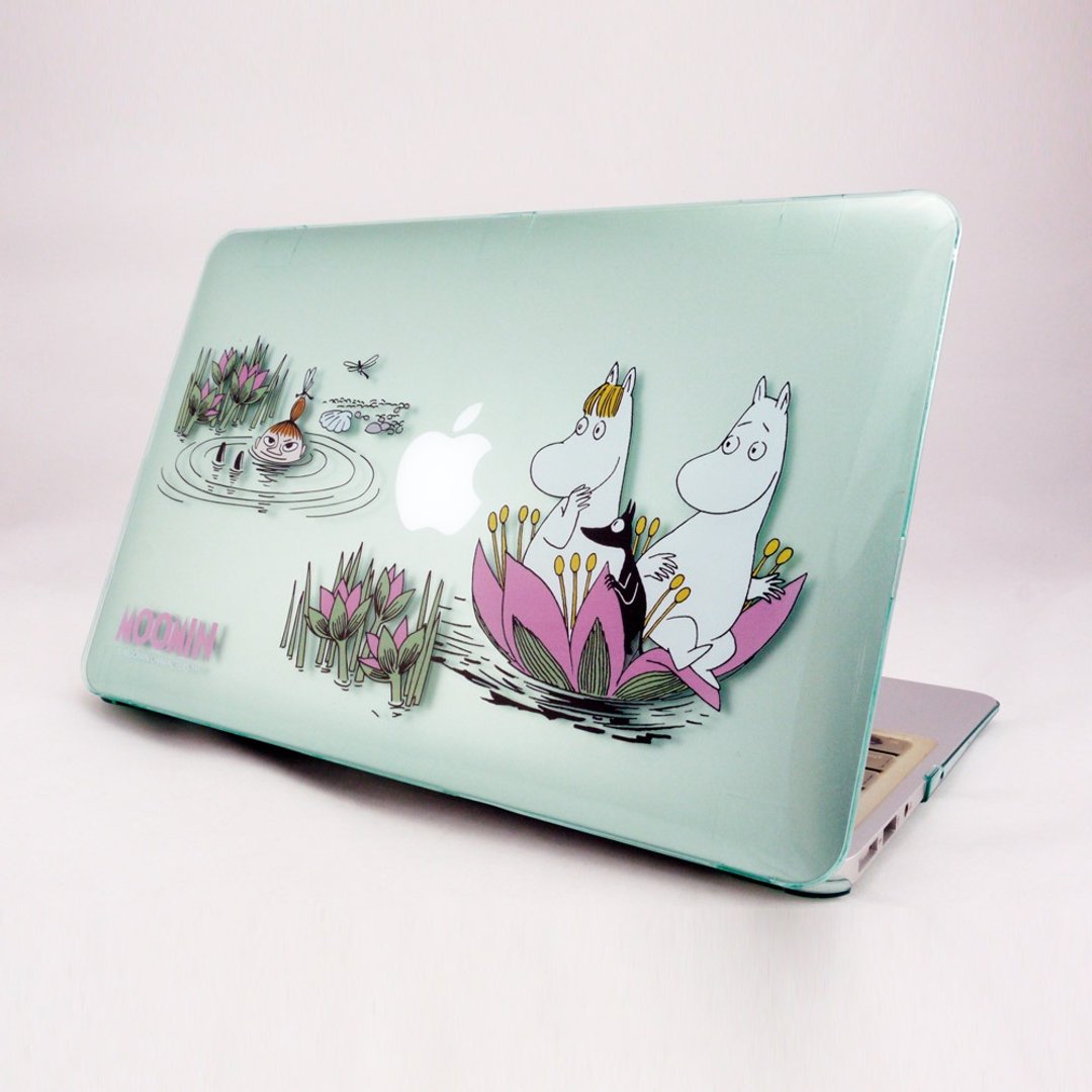 Moomin噜噜米正版授权<莲花池边的嬉戏/浅绿>MacbookPro/Air13寸 - 平板/电脑保护壳 - 塑料 绿色
