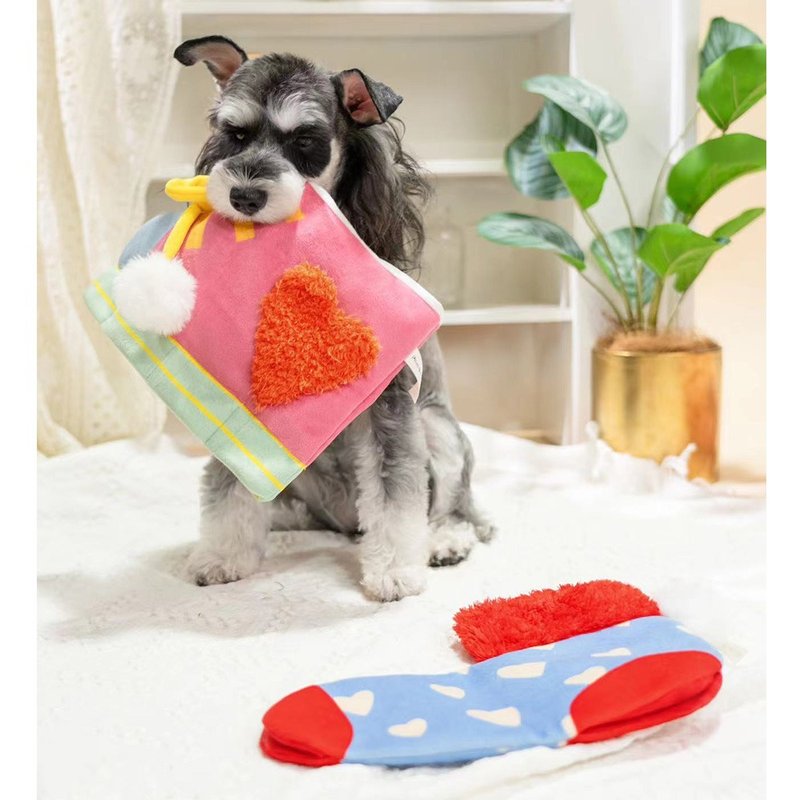 Pawsholic爪迷 狗狗藏食玩具-鞋袜组合 - 玩具 - 塑料 