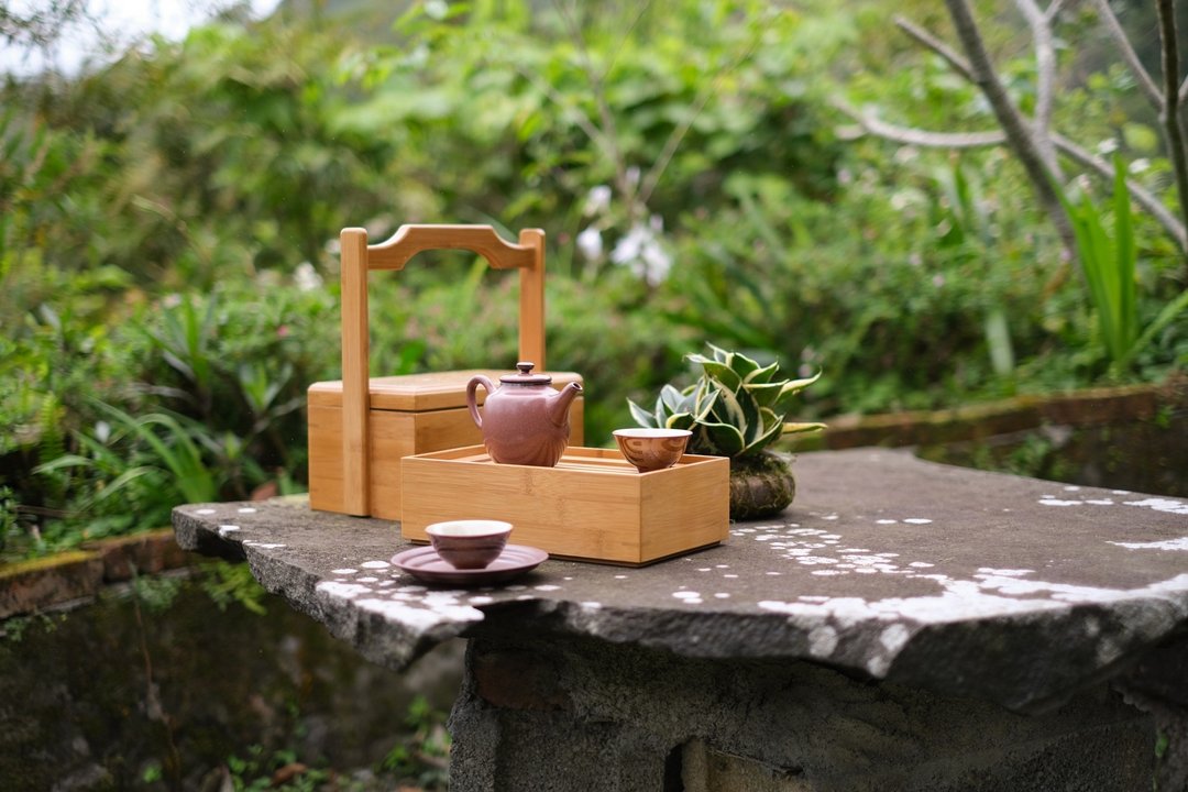 陶作坊|赭红高壶圆盘礼盒_(一壶一盘赠两杯) - 茶具/茶杯 - 陶 红色