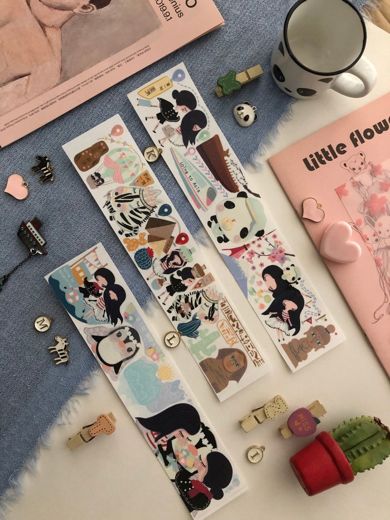 原创特油印刷和纸胶带【白纱裙和黑斗篷环游世界之旅I】 - 纸胶带 - 纸 