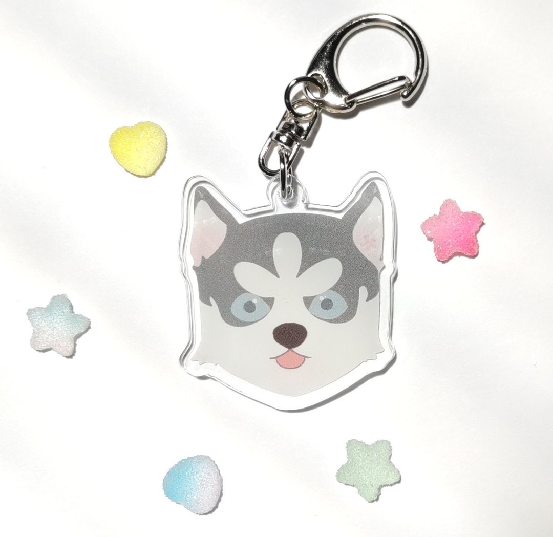 Acrylic key chain [Hannya no Husky] - 钥匙链/钥匙包 - 压克力 
