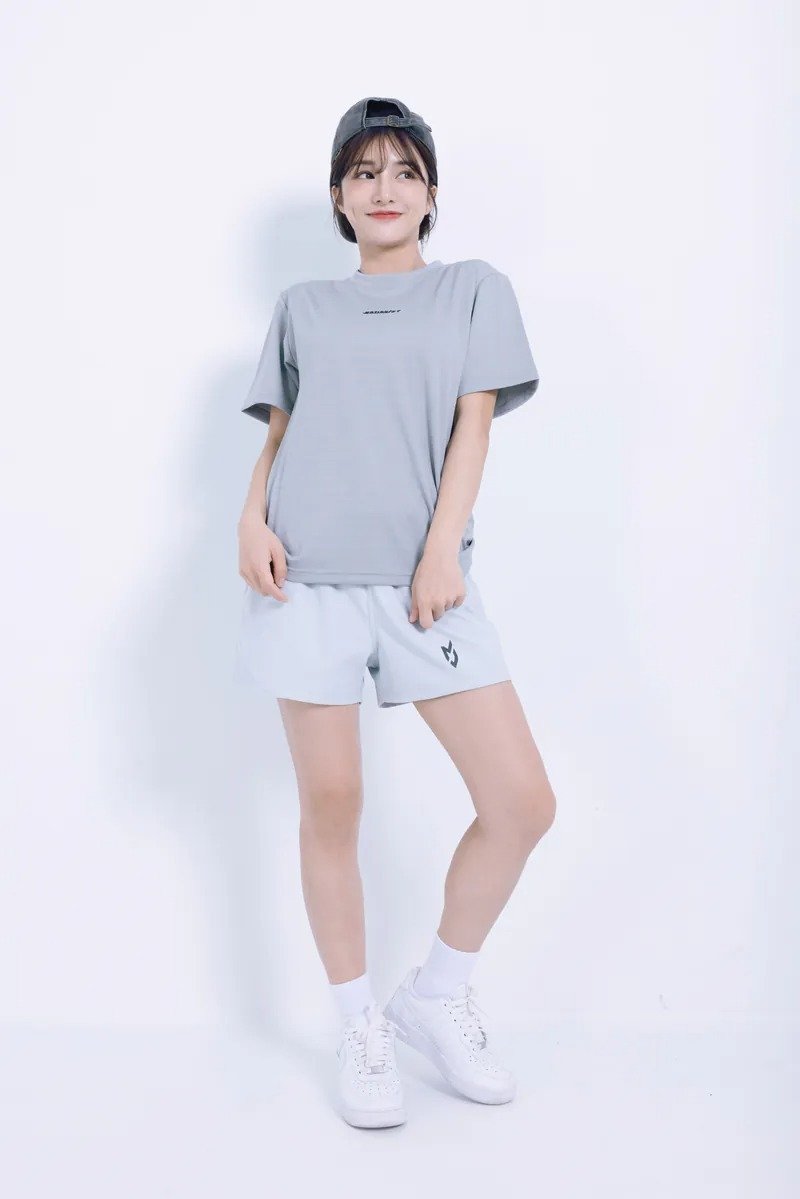 MotionJet Collection | MJC 单向导湿中性版圆领运动短袖 灰 - 男装运动衣 - 其他材质 