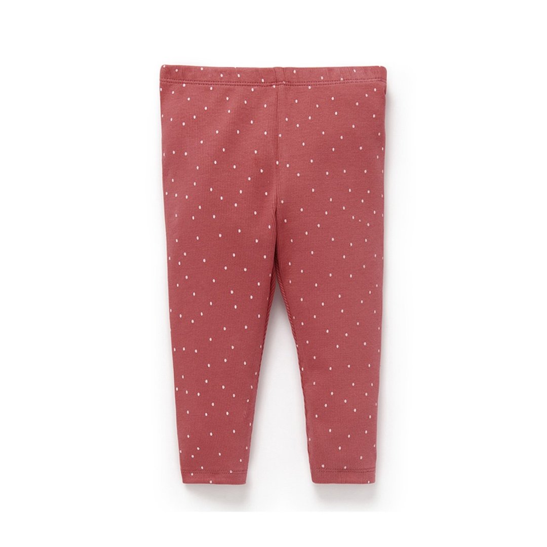 澳洲Purebaby有机棉女童长裤12M~4T 莓红点点 - 童装裤 - 棉 