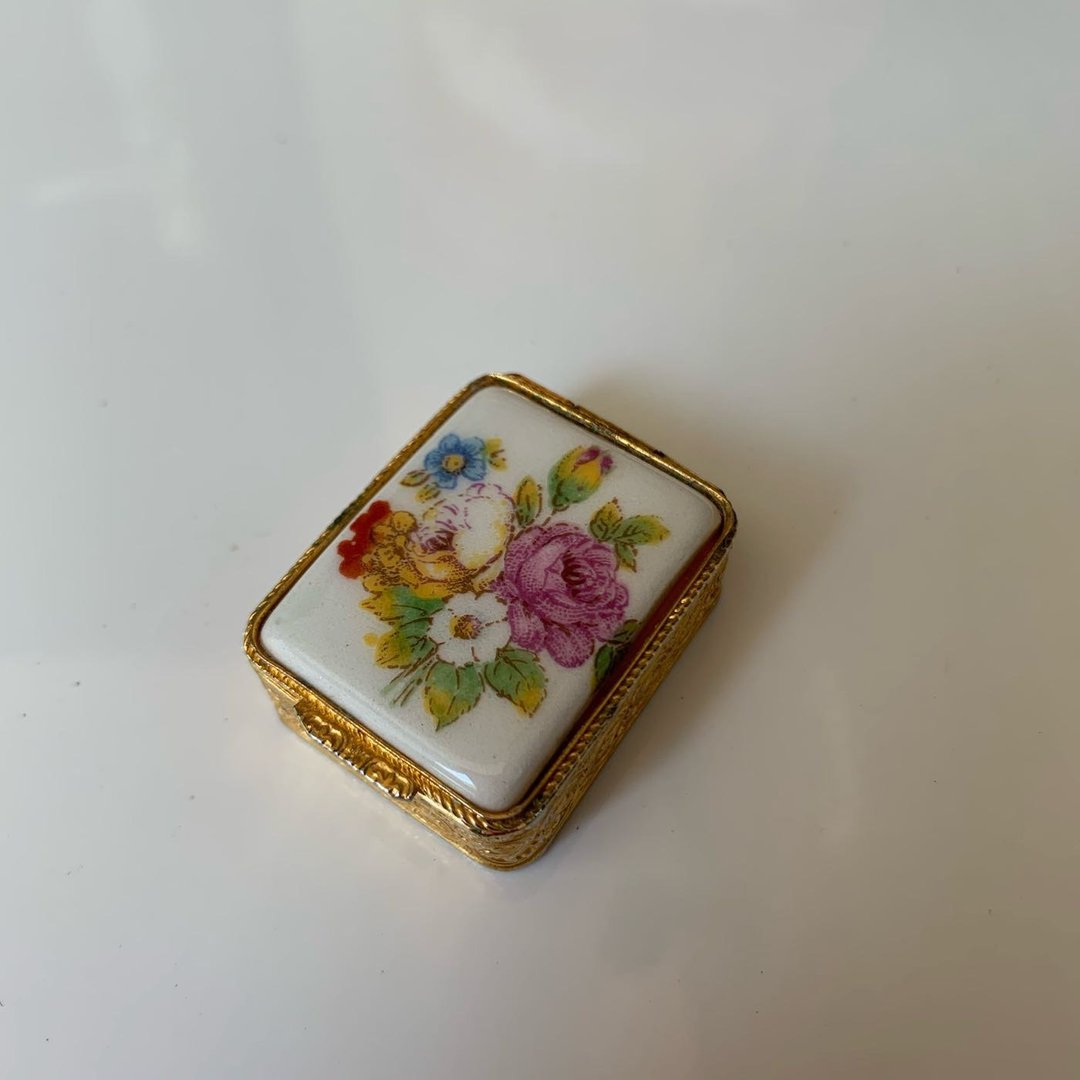 Vintage 意大利陶瓷饰品盒 - 其他 - 其他金属 