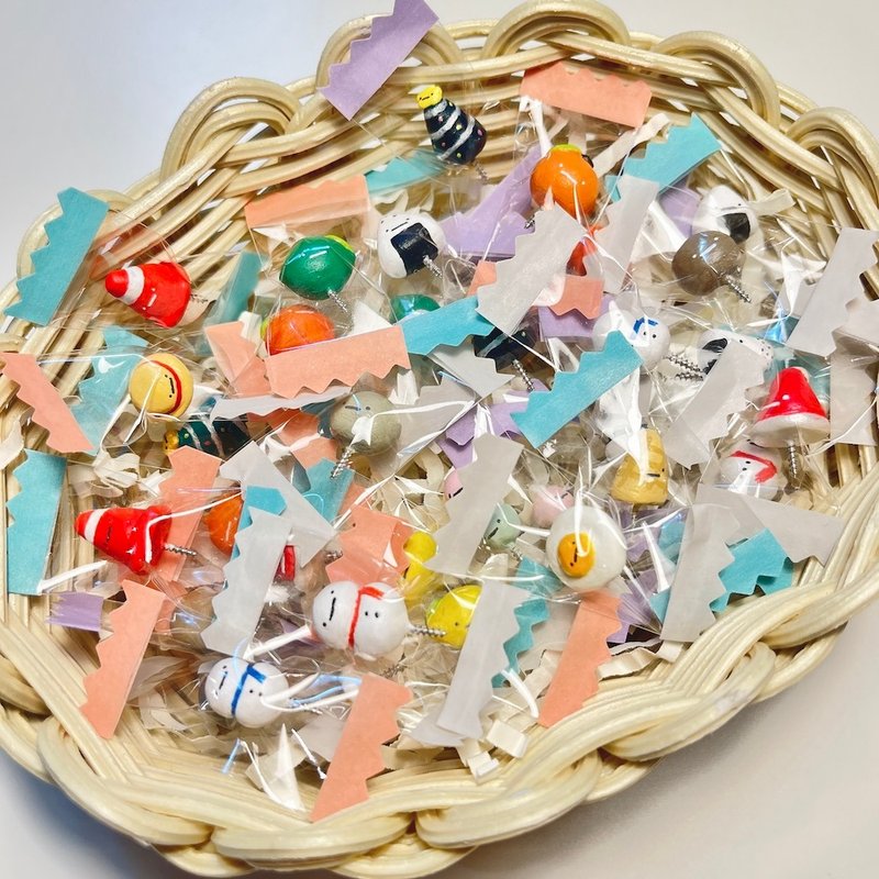 小配件 | 石头×线团花 小摆设专用 - 摆饰 - 粘土 多色