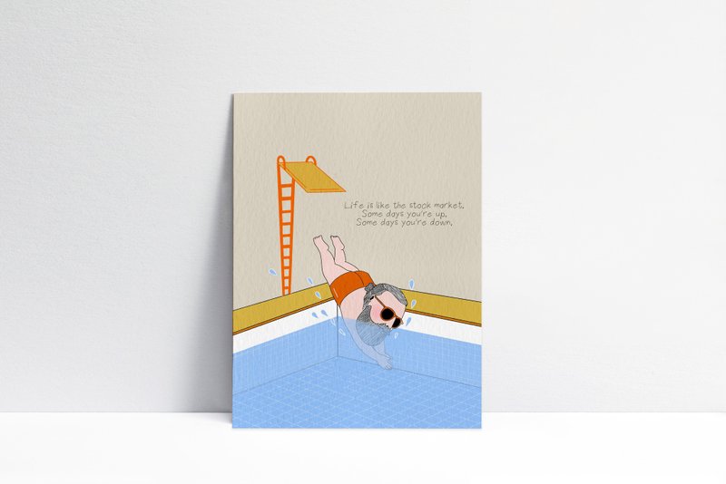 股市 | 明信片 | malut - 卡片/明信片 - 纸 
