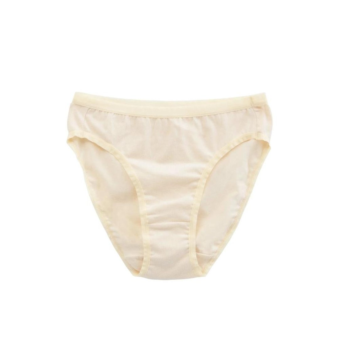 舒棉高叉内裤-米白(2入)  XXL - 女士内衣裤 - 棉 白色