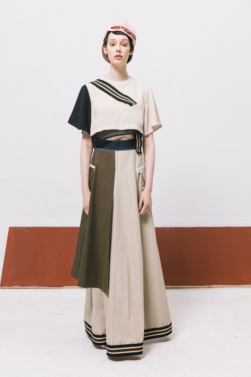 Envol Avec Ning 穿织带短上衣- 卡其 - 女装上衣 - 其他材质 卡其色