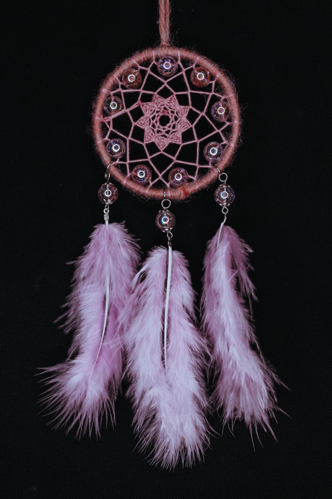 纯手工捕梦网 Handmade Dreamcatcher－【星星珠－深紫渐层】 - 摆饰 - 其他材质 紫色